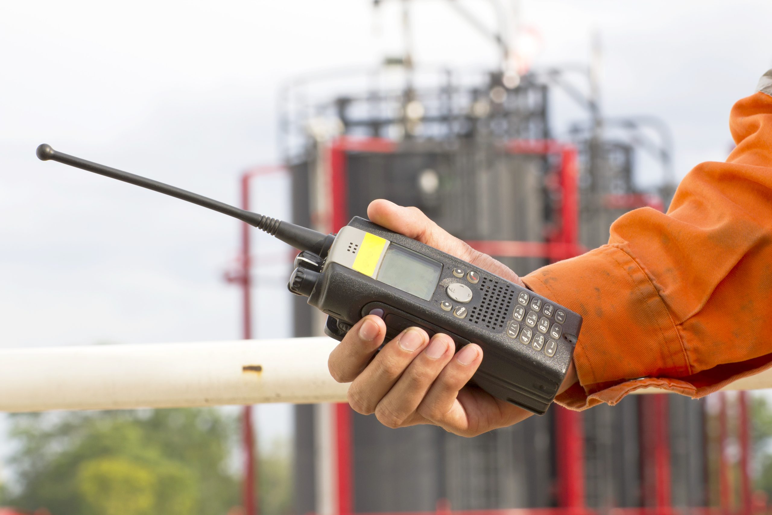 Hand held walkie talkie