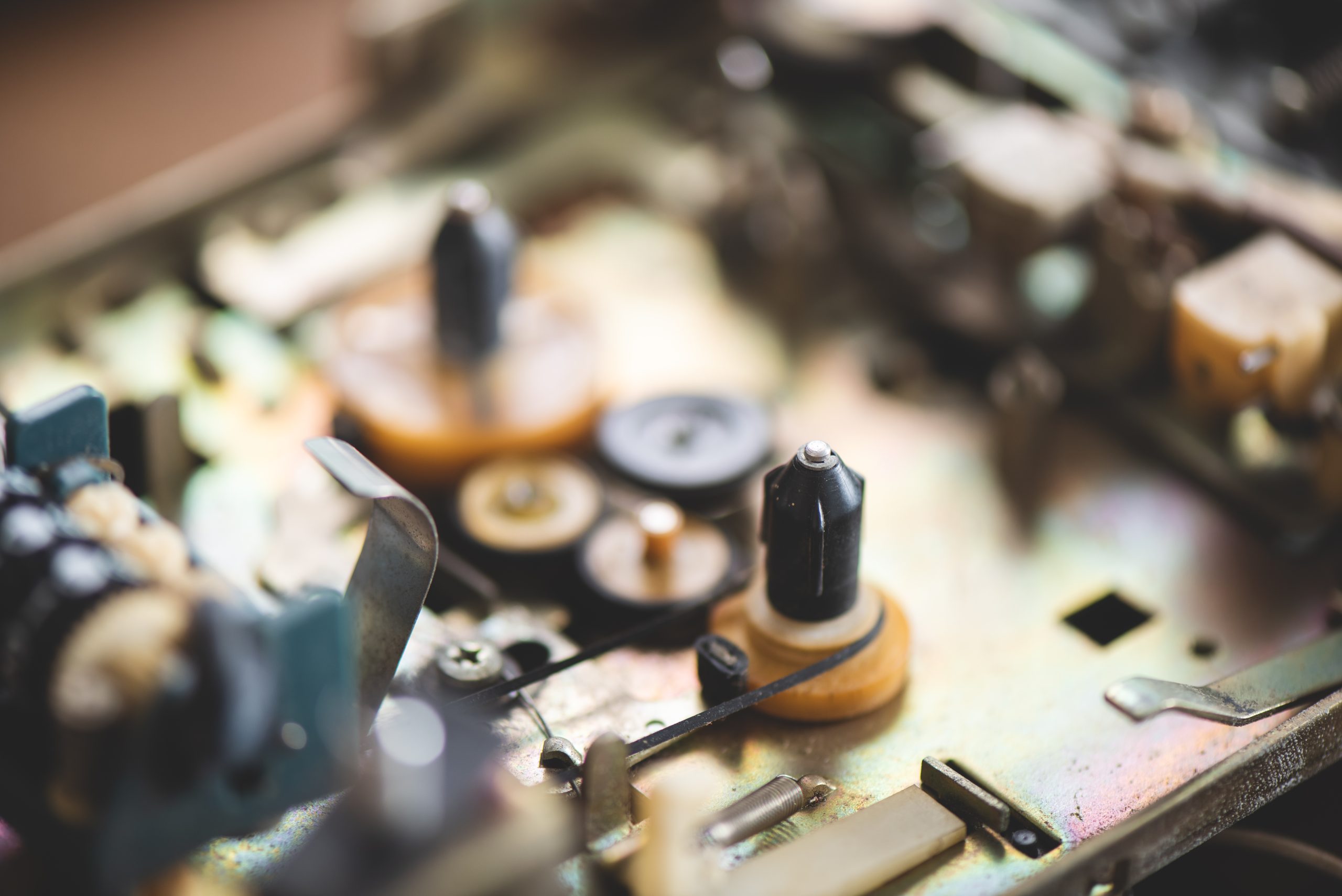 Inside of a piece of electronics